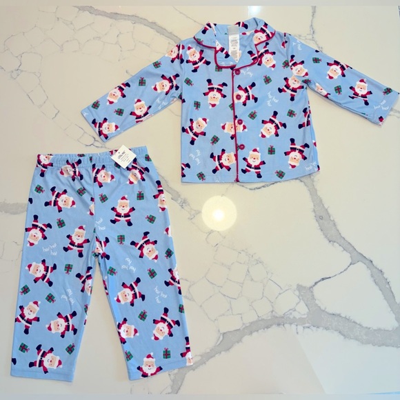 Little Me Other - Little Me Santa pajamas NWT